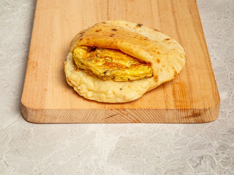 Mashed Potatoes with Omelette