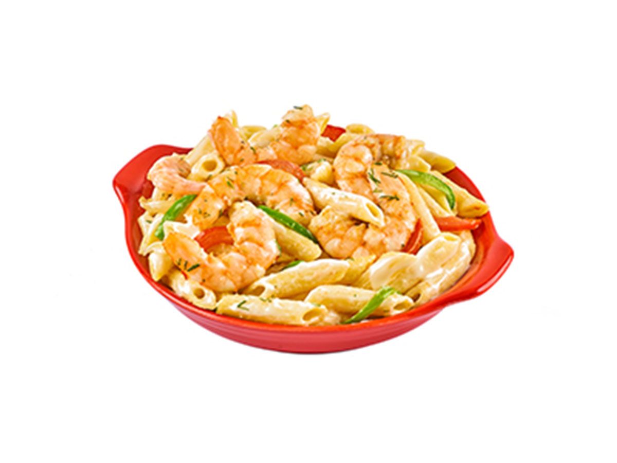 Shrimp Pasta With White Sauce