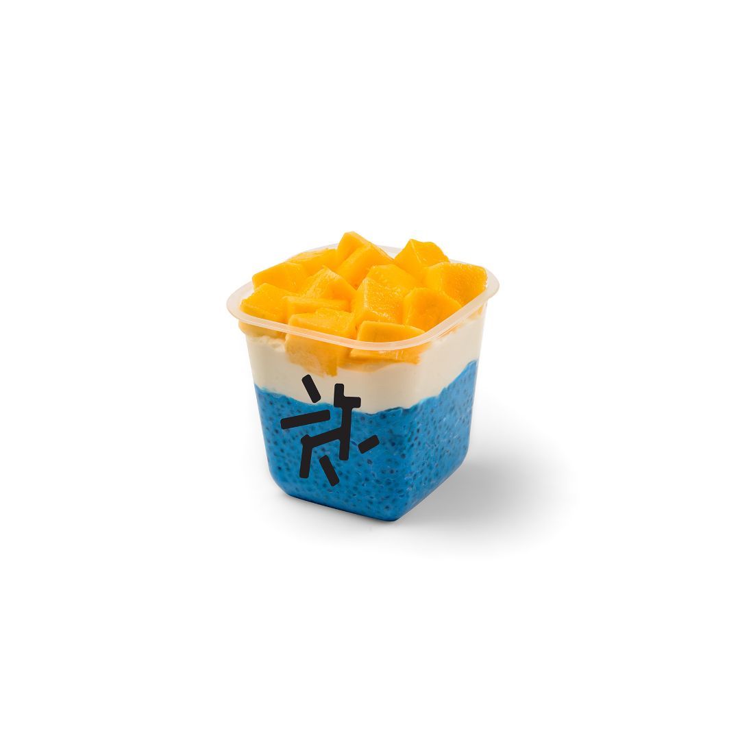Blue Chia Pudding Mango