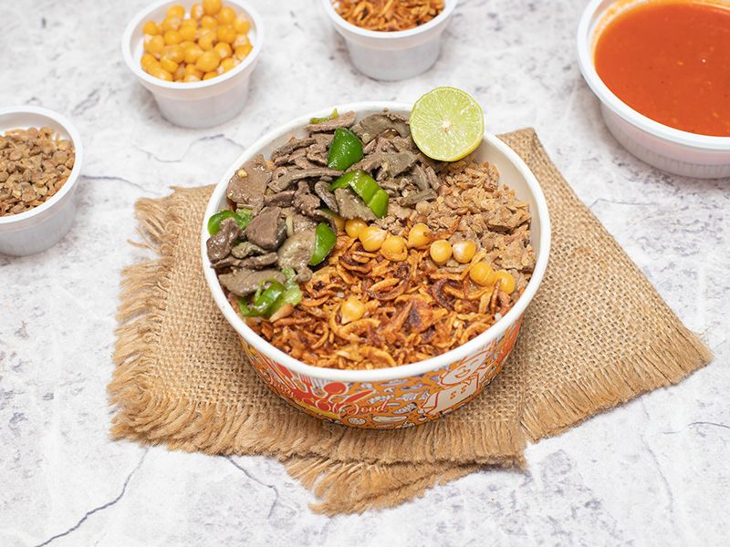Koshary with Liver