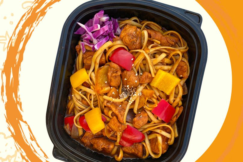Chicken Asian Meal Pasta