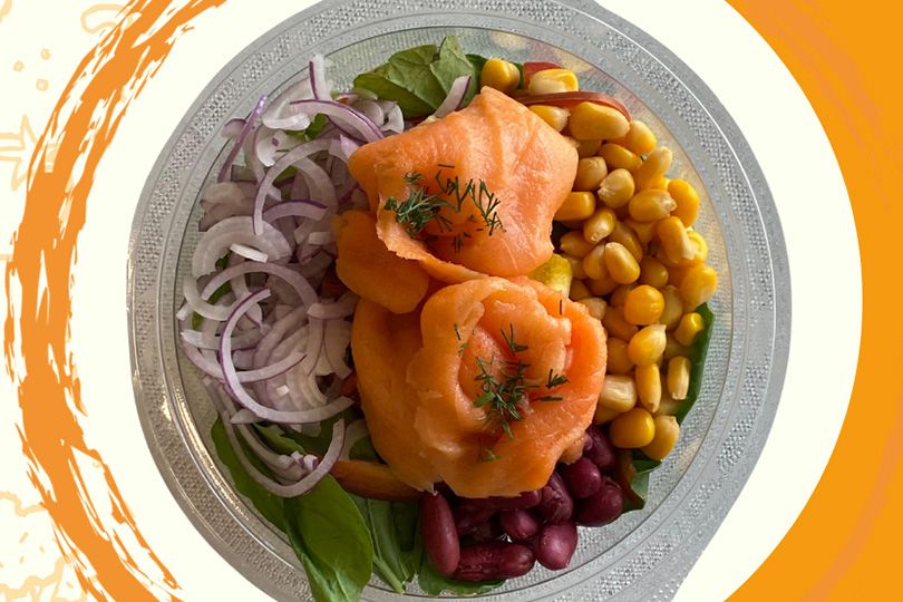 Smoked Salmon Green Salad
