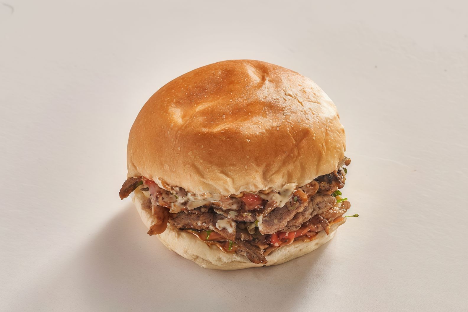 Meat Shawarma Sandwich (Bun Bread)