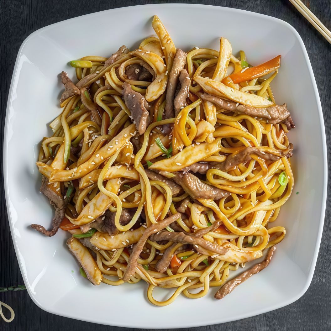 N02- Fried Chinese Noodles Beef
