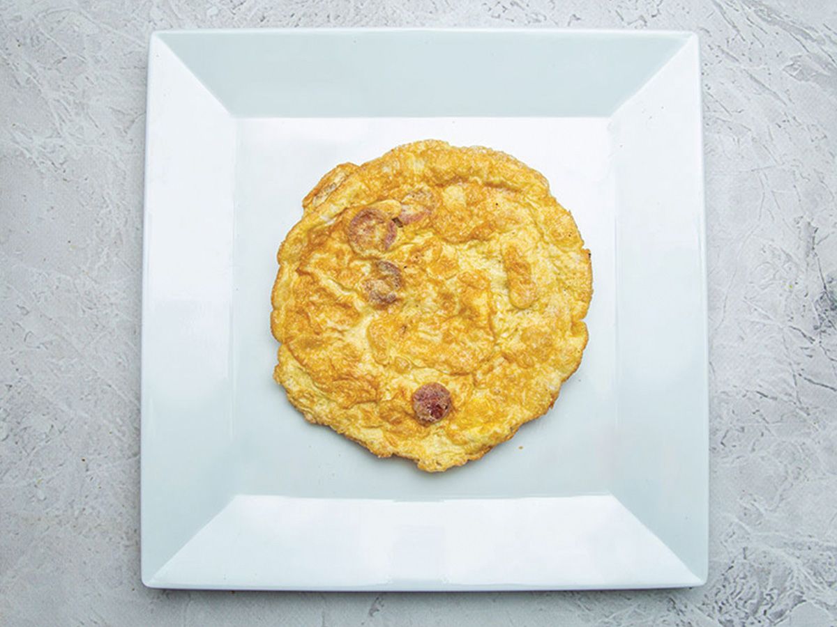 Eggs with sausage