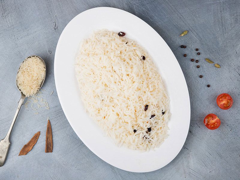 Plain Basmati Rice Tray