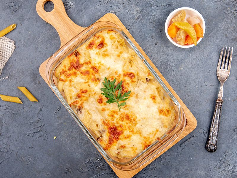 Bechamel With Minced Meat Pasta