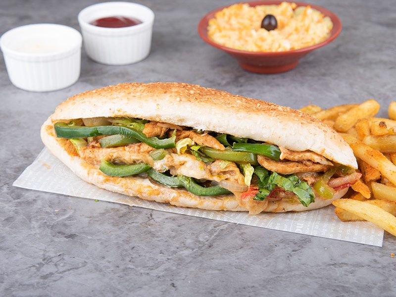 Chicken kofta sandwich