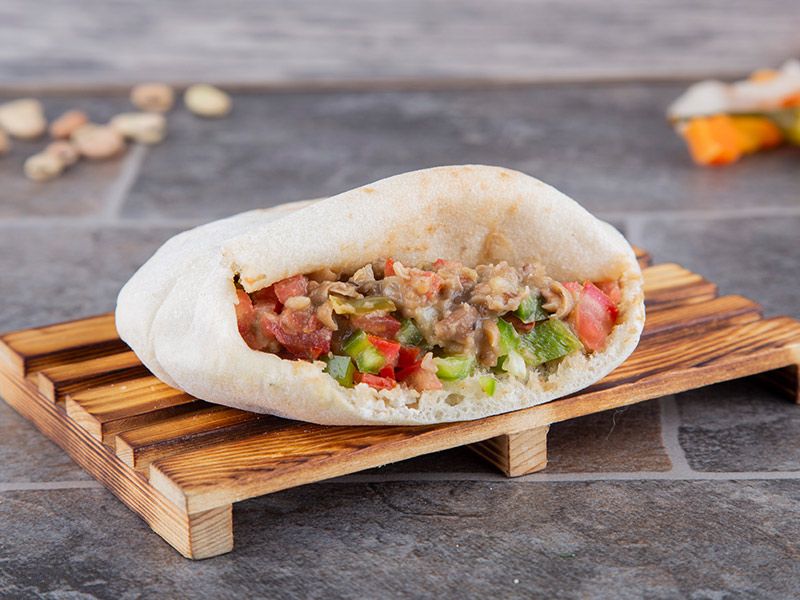 Foul With Salsa Sandwich