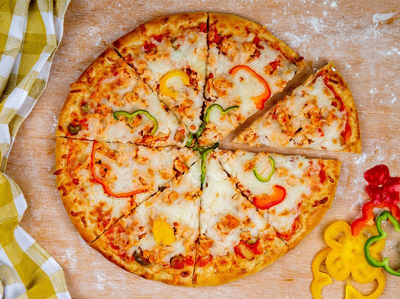Chicken Ranch Stuffed Crust Pizza