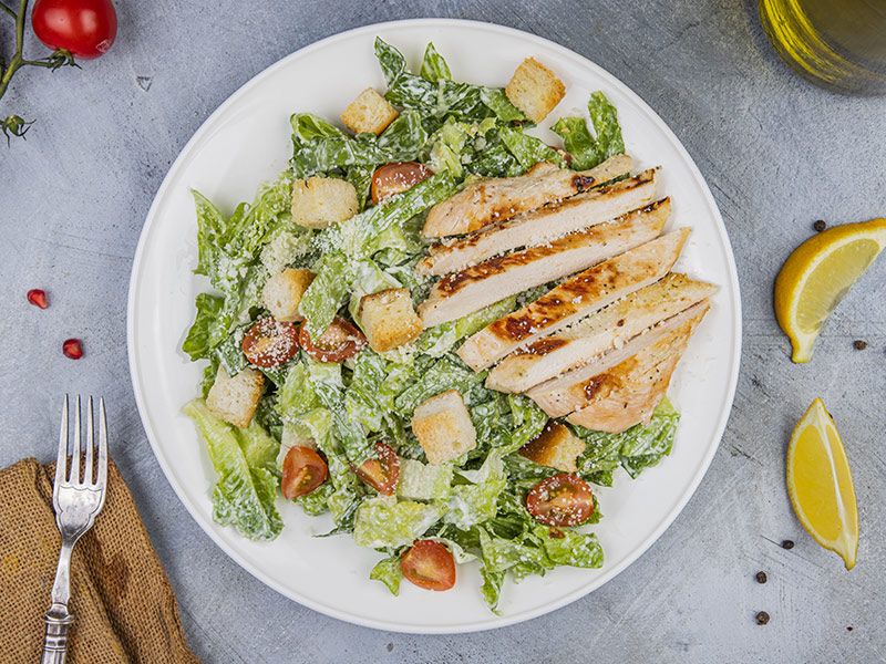 Chicken Caesar salad