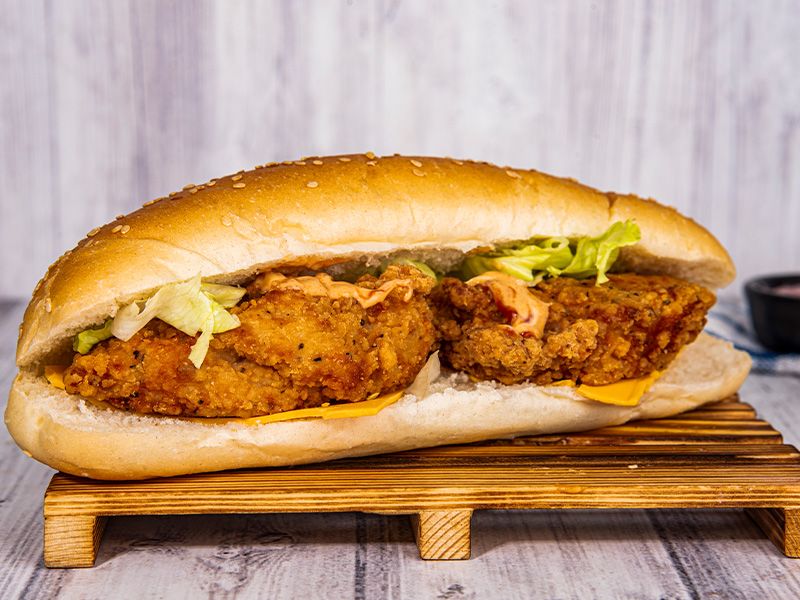 Crispy chicken sandwich
