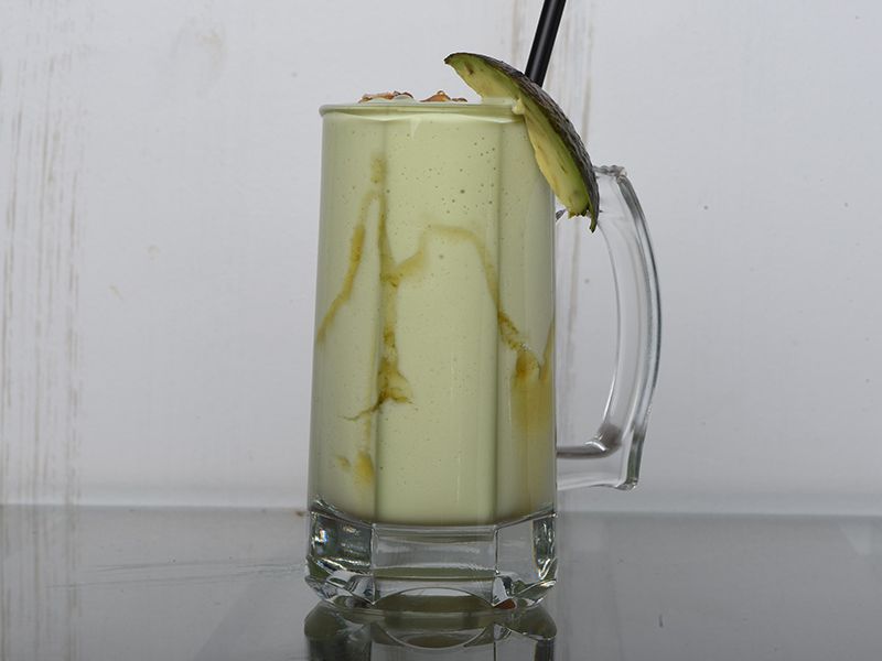 Avocado With Honey And Milk Juice