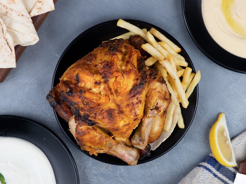 Charcoal chicken meal