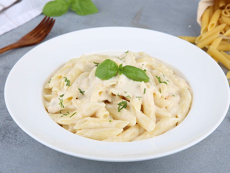 Fettuccine pasta with chicken