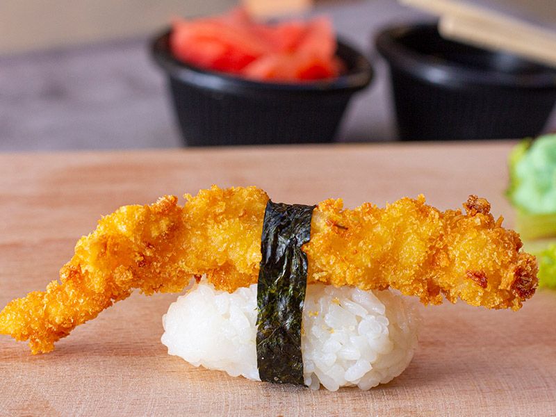 Fried Banko Shrimp Nigiri