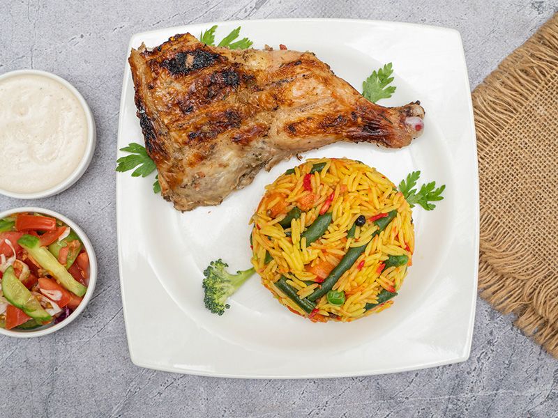 1/4 Chicken Thigh Meal