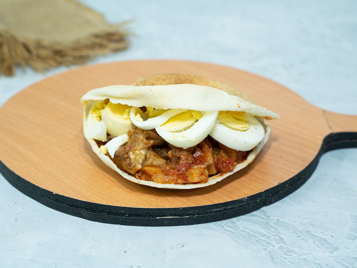 Boiled Egg Musaka Sandwich