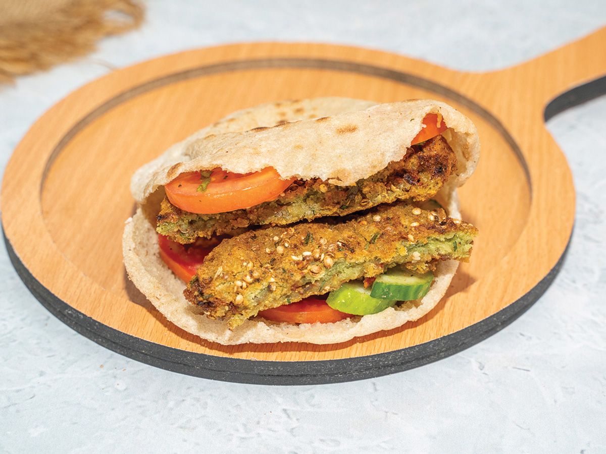 Dynamit Stuffed Falafel Sandwich