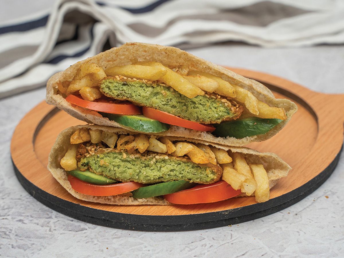 Falafel With Potato Sandwich