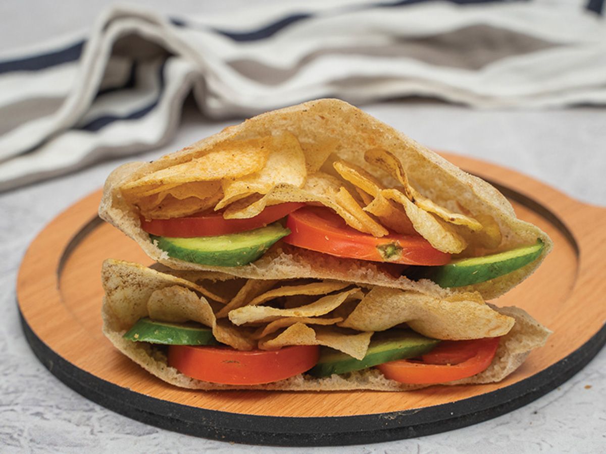 Potato chips sandwich