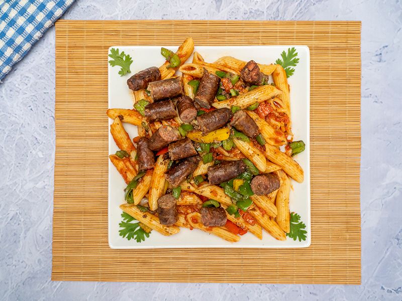 Oriental Pasta Dish with Sausage
