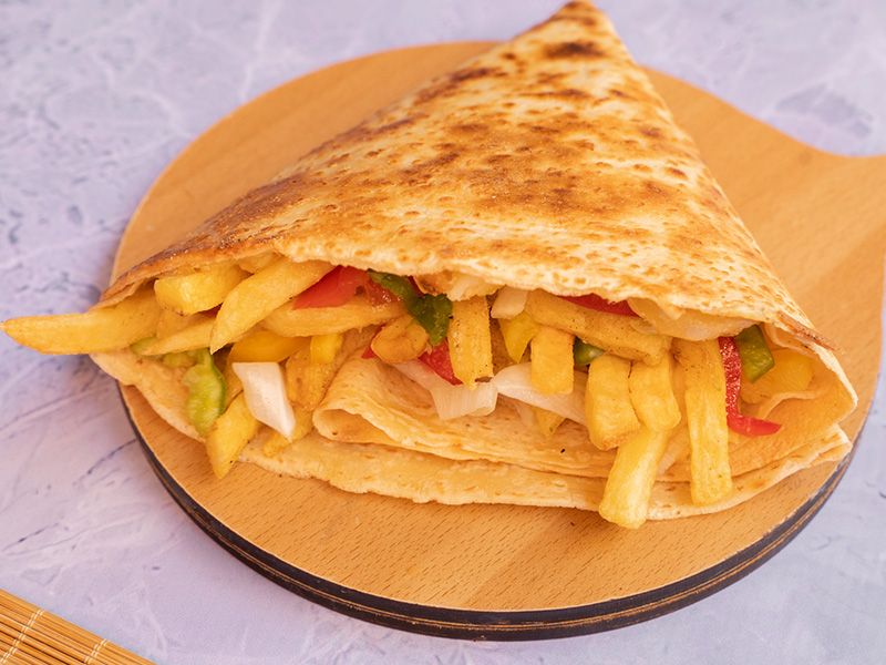 Potato Mozzarella Crepe