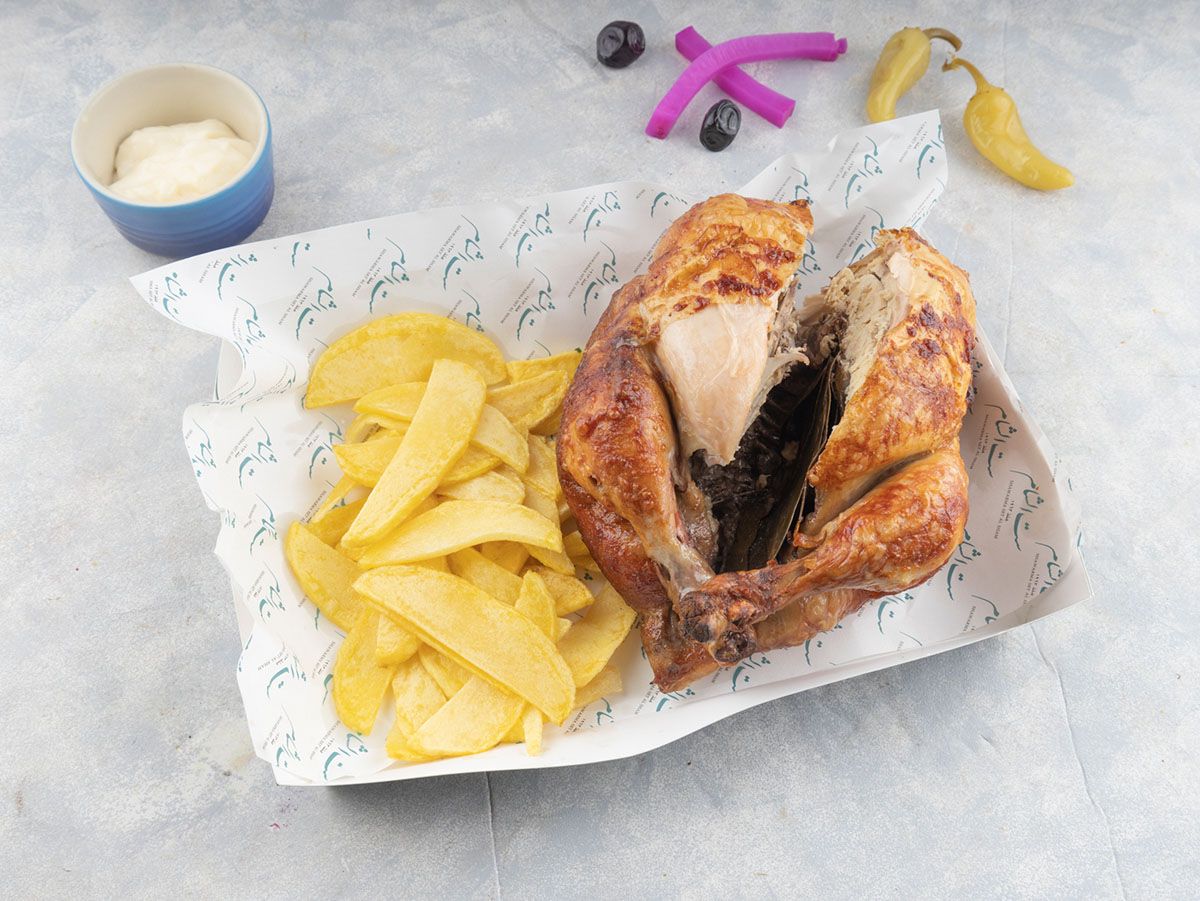 Half Chicken And Rice Meal
