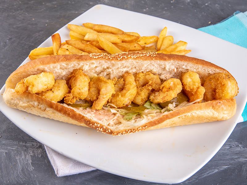 Shrimp sandwich