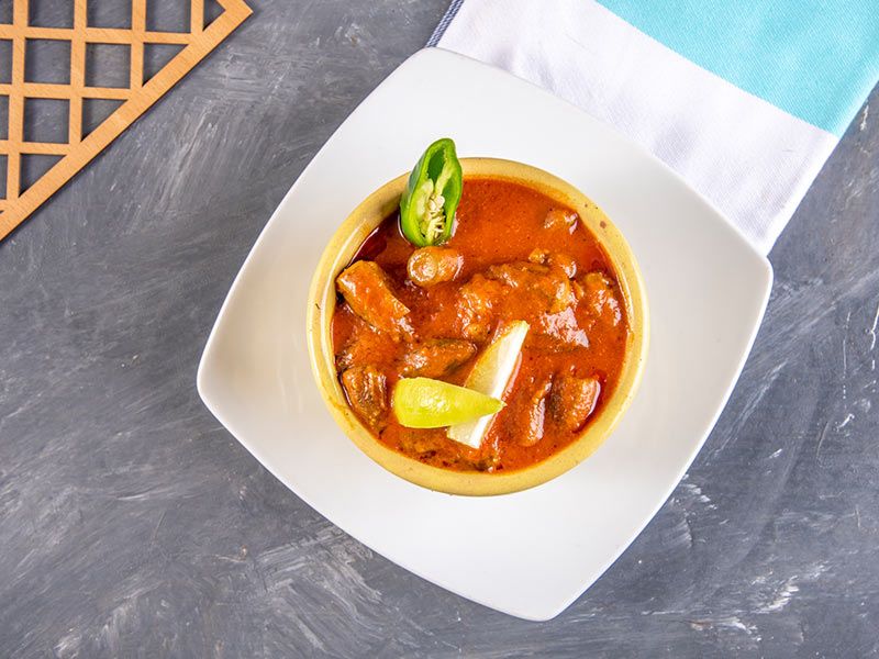 Okra tagine with meat