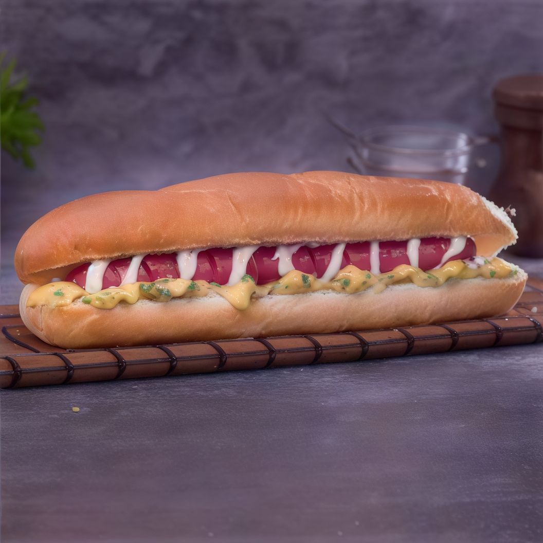 Hot Dog with Mozzarella Sandwich