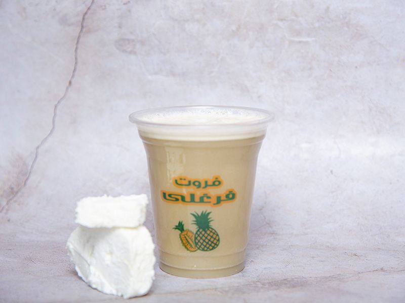 Sugar cane juice with local cream