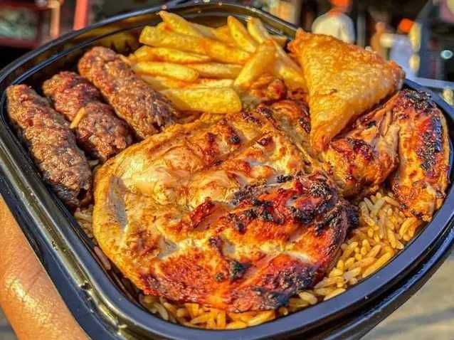 Kofta Meal With A Quarter Chicken Breast