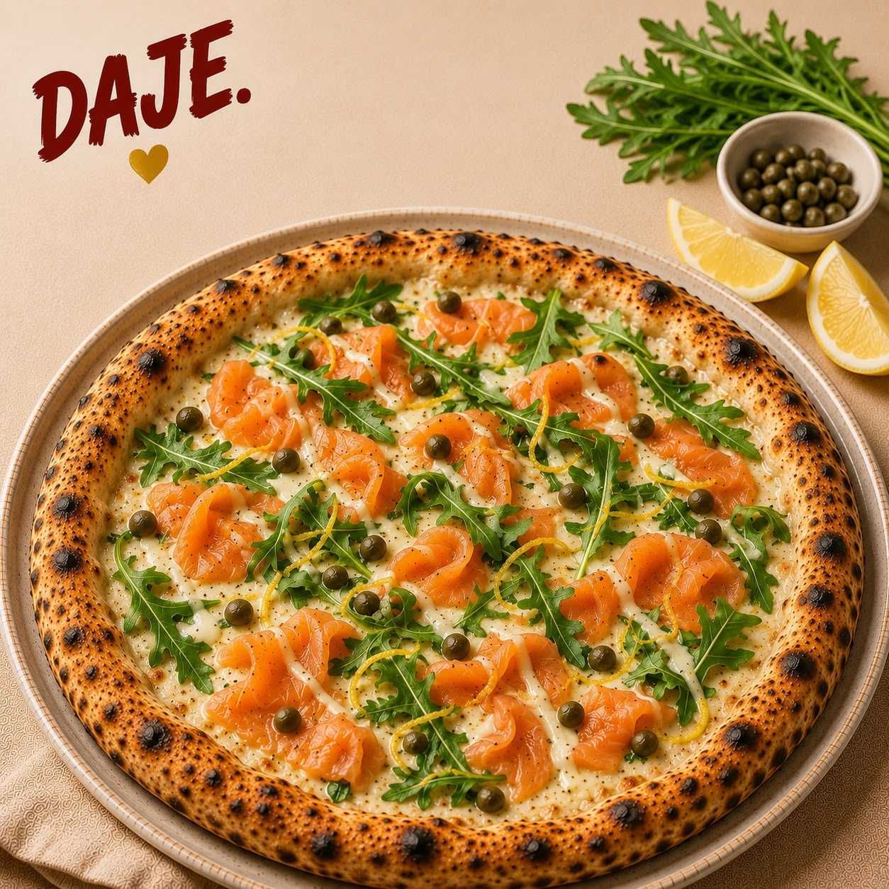Pizza Salmone Limone