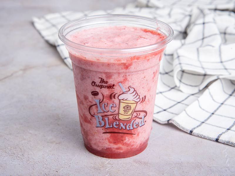 Iced Strawberry With Cream