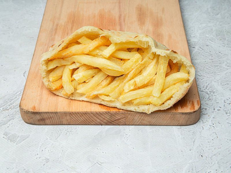 French fries sandwich