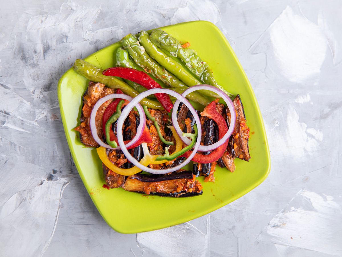 Pickled Eggplant Platter