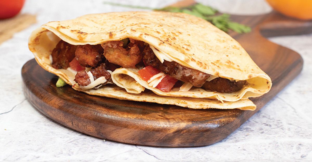 Zinger crepe with potatoes