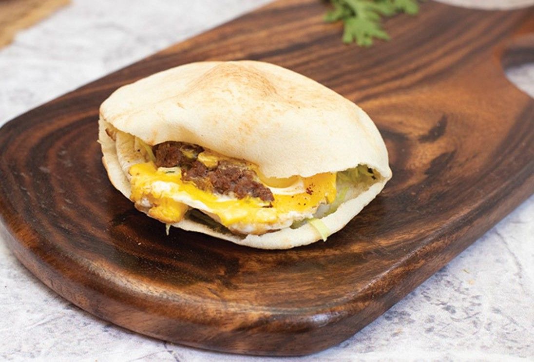 Egg With Oriental Sausage Sandwich