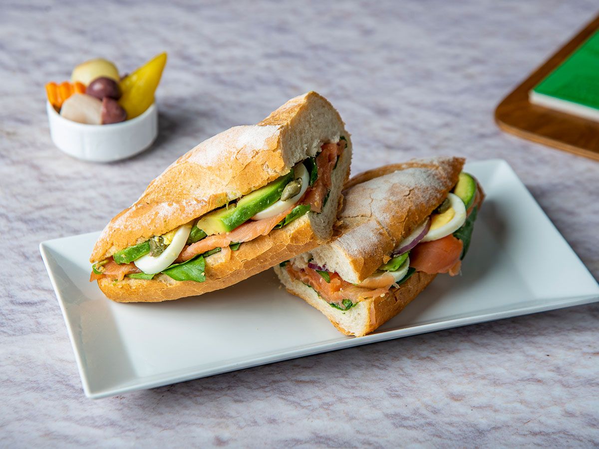 Salmon Submarine Sandwich