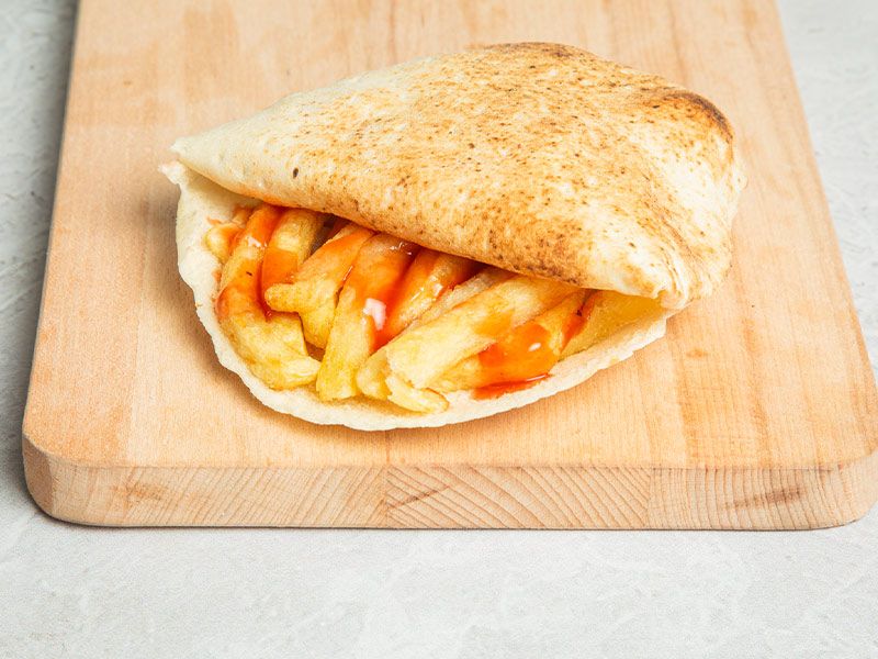 Fries With Ketchup Sandwich