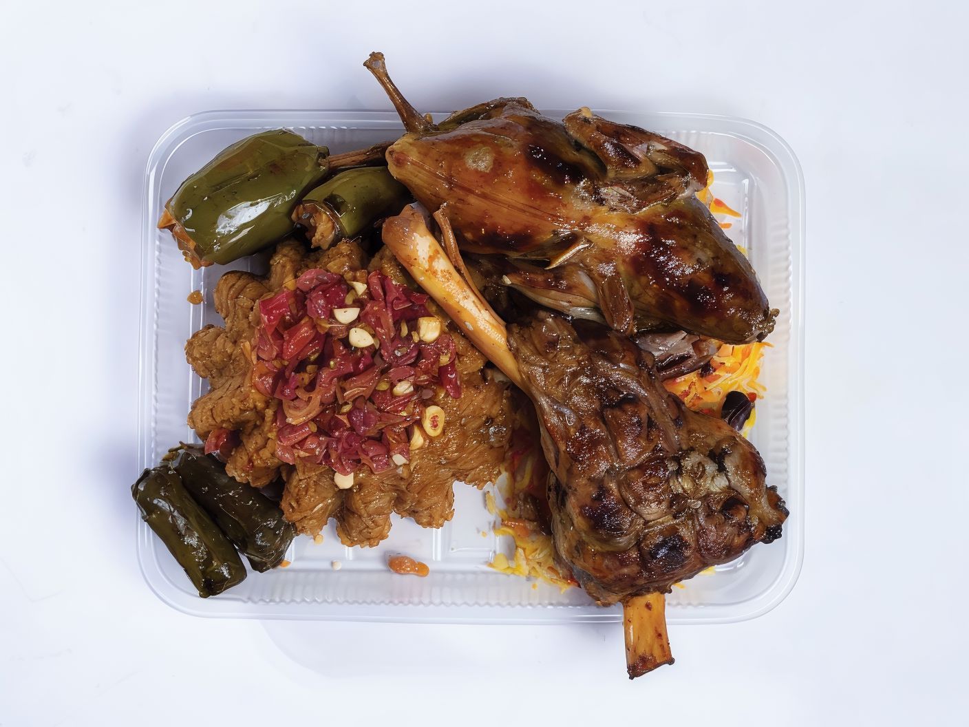 Kababgy's Signature Dish 1: Lamb Shank with Pigeon