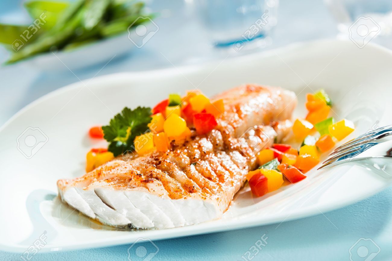 Grilled Fish Fillet Platter
