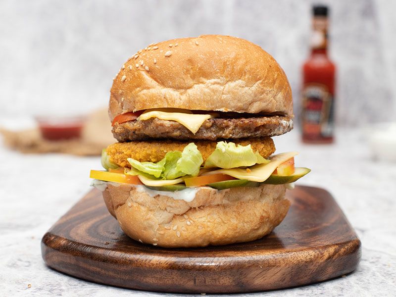 Mix Burger jumbo Sandwich