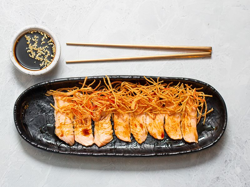Sered Salmon Teriyaki Platter - 9 Pieces