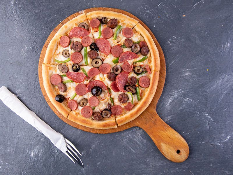 Sausage With Pastrami Pizza