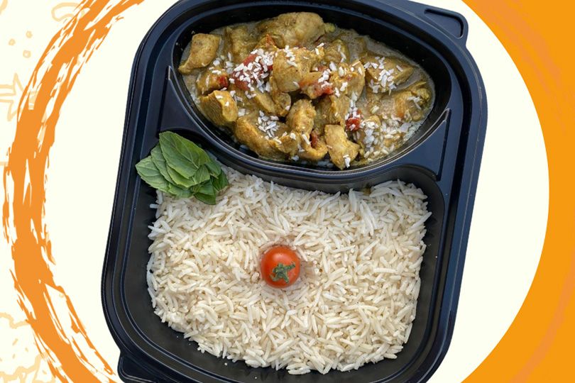 Chicken Curry and Coconut Meal