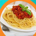 Pasta with tomato sauce