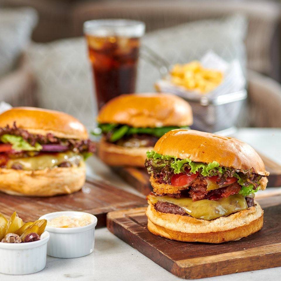 Blue Burger Sandwich