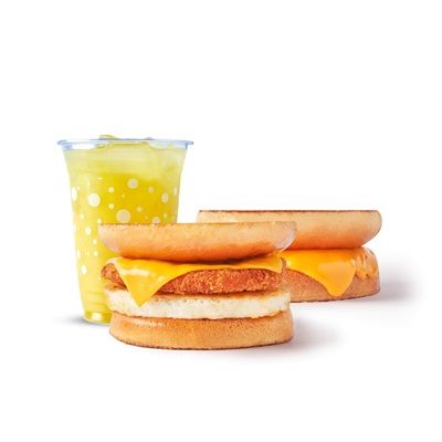 Egg Chicky + Cheesy Goodness & Juice